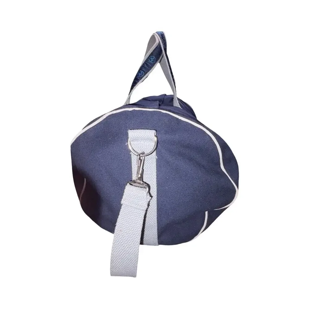 AQR Capital Management Scarborough & Tweed Navy Blue Canvas Duffle Banker Bag